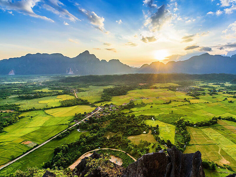 Capture the serene beauty of Xieng Khouang’s historical landscapes